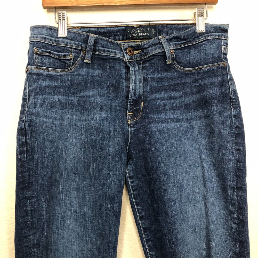 Lucky Brand Brooke Legging Jean Women's 14 32 Dark Wash Jegging Skinny Stretch - Picture 2 of 12